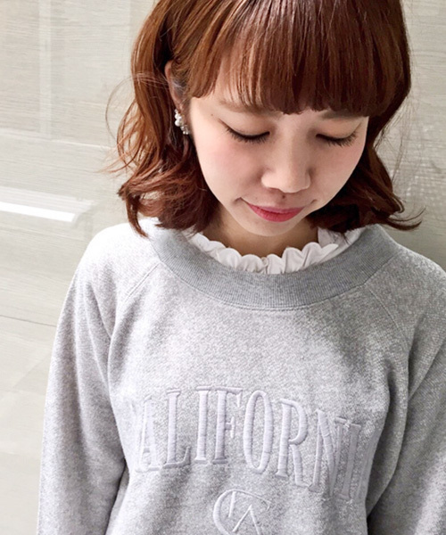 Kastane（カスタネ）の「【Kastane】衿フリルプルオーバー（Tシャツ/カットソー・レディース・オフホワイト/ネイビー・FREE）」の3枚目の写真