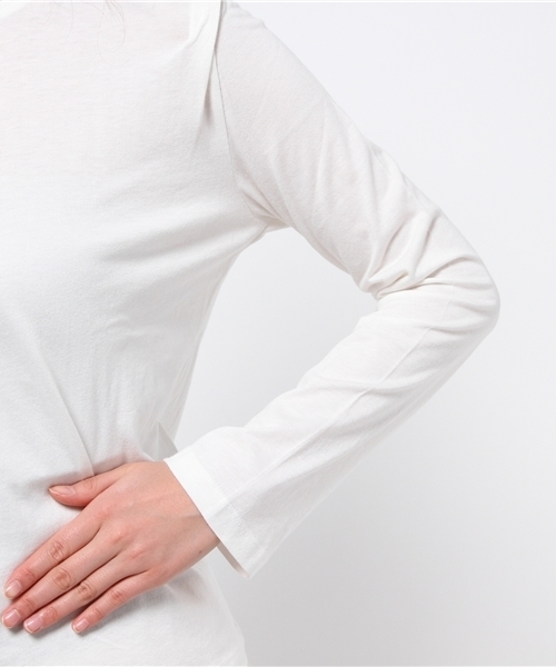 Kastane（カスタネ）の「【Kastane】衿フリルプルオーバー（Tシャツ/カットソー・レディース・オフホワイト/ネイビー・FREE）」の13枚目の写真