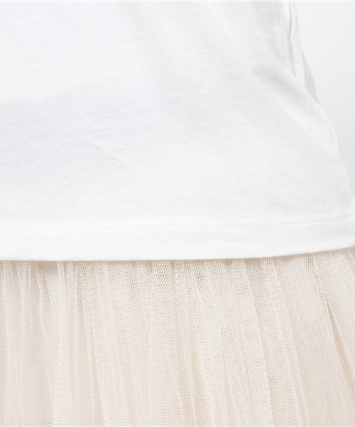 Kastane（カスタネ）の「【Kastane】衿フリルプルオーバー（Tシャツ/カットソー・レディース・オフホワイト/ネイビー・FREE）」の14枚目の写真