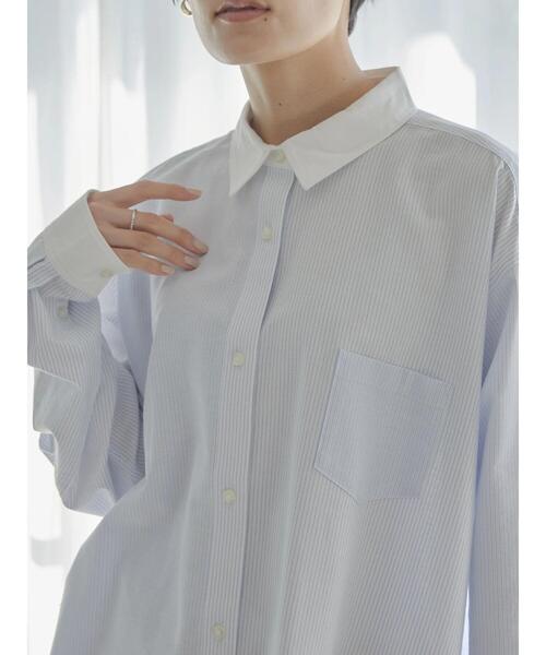 AMERICAN HOLIC(アメリカンホリック)の「マルチストライプシャツチュニック(シャツ/ブラウス・レディース・ストライプ・M/L)」の5枚目の写真