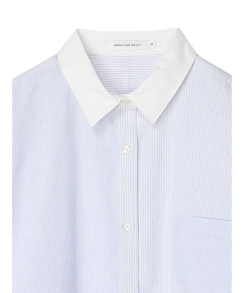 AMERICAN HOLIC(アメリカンホリック)の「マルチストライプシャツチュニック(シャツ/ブラウス・レディース・ストライプ・M/L)」の15枚目の写真