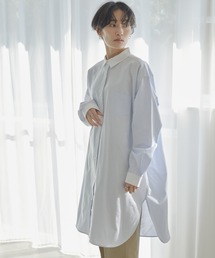 マルチストライプシャツチュニック