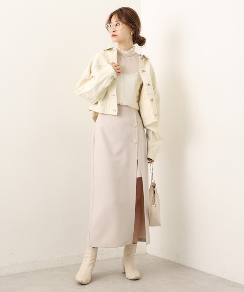 one after another NICE CLAUP(ワンアフターアナザーナイスクラップ)の「チュールメローインナー(Tシャツ/カットソー・レディース・ミント/アイボリー/ピンク/モカ・FREE)」の22枚目の写真
