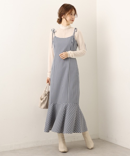 one after another NICE CLAUP(ワンアフターアナザーナイスクラップ)の「チュールメローインナー(Tシャツ/カットソー・レディース・ミント/アイボリー/ピンク/モカ・FREE)」の9枚目の写真
