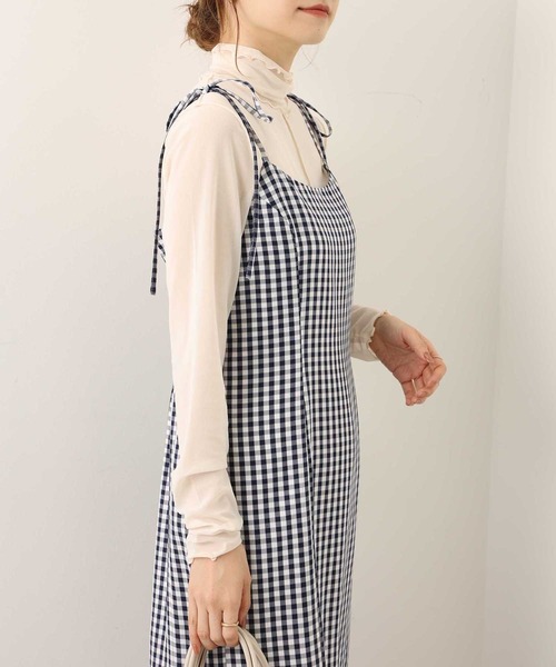 one after another NICE CLAUP(ワンアフターアナザーナイスクラップ)の「チュールメローインナー(Tシャツ/カットソー・レディース・ミント/アイボリー/ピンク/モカ・FREE)」の21枚目の写真