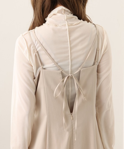 one after another NICE CLAUP(ワンアフターアナザーナイスクラップ)の「チュールメローインナー(Tシャツ/カットソー・レディース・ミント/アイボリー/ピンク/モカ・FREE)」の14枚目の写真