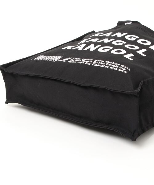 dictionary(ディクショナリー)の「【KANGOL / カンゴール】 プリント スクエア トート バッグ(トートバッグ・レディース・オフホワイト/ブラック/ホワイト系/ブラック系・FREE)」の5枚目の写真