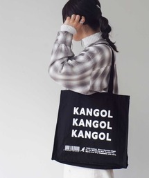 【KANGOL / カンゴール】 プリント スクエア トート バッグ
