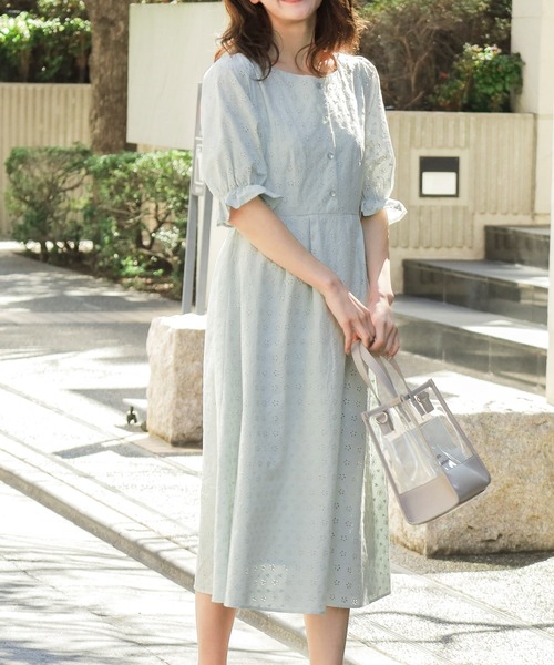 Honeys（ハニーズ）の「レースワンピース（ワンピース・レディース・ミント/ブラック/ホワイト・S/L/M）」の13枚目の写真