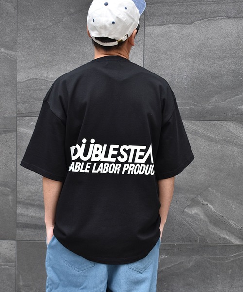DOUBLE STEAL(ダブルスティール)の「Big Wappen Tシャツ(Tシャツ/カットソー・メンズ・ベージュ/ブラック/ホワイト/ブルー・LARGE/X-LARGE/MEDIUM)」の2枚目の写真