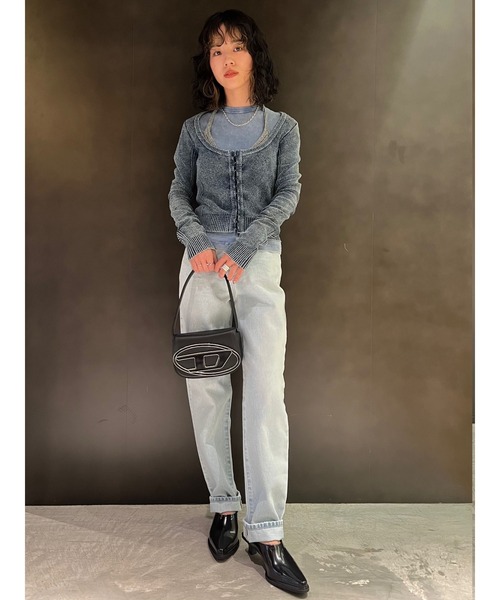 DIESEL（ディーゼル）の「レディース デニム ハイウエスト ストレート ライトウォッシュ（デニムパンツ・レディース・インディゴブルー・23inch/29inch/27inch/25inch）」の9枚目の写真