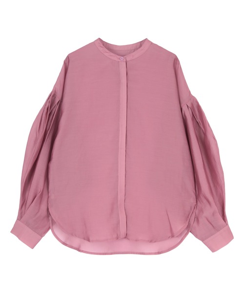 UR'S(ユアーズ)の「シアーボリュームスリーブブラウス(シャツ/ブラウス・レディース・ピンク/ブラック/ブラウン・M/L/S)」の6枚目の写真