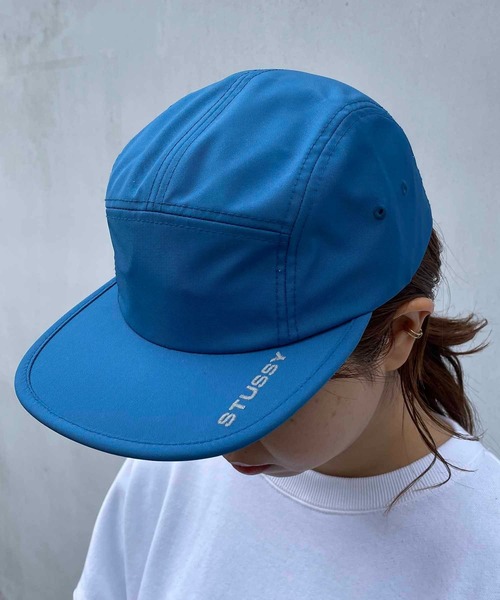 STUSSY(ステューシー)の「STUSSY /ステューシー/POLY OXFORD CAMP CAP(キャップ・レディース・ブラック/ブルー・FREE)」の1枚目の写真