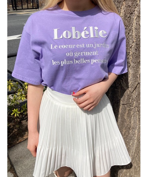 WC（ダブル シー）の「ロゴデザイン刺繍T（Tシャツ/カットソー・レディース・ブラック/ライトパープル/グリーン/ピンク・FREE）」の3枚目の写真