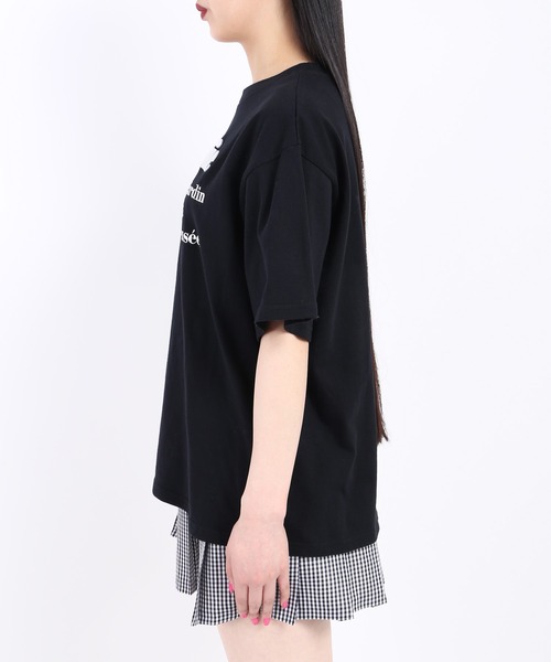 WC（ダブル シー）の「ロゴデザイン刺繍T（Tシャツ/カットソー・レディース・ブラック/ライトパープル/グリーン/ピンク・FREE）」の22枚目の写真