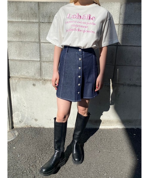 WC（ダブル シー）の「ロゴデザイン刺繍T（Tシャツ/カットソー・レディース・ブラック/ライトパープル/グリーン/ピンク・FREE）」の17枚目の写真