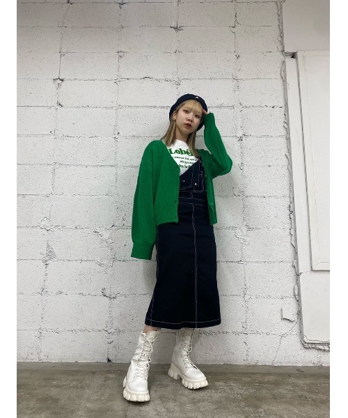 WC（ダブル シー）の「ロゴデザイン刺繍T（Tシャツ/カットソー・レディース・ブラック/ライトパープル/グリーン/ピンク・FREE）」の11枚目の写真