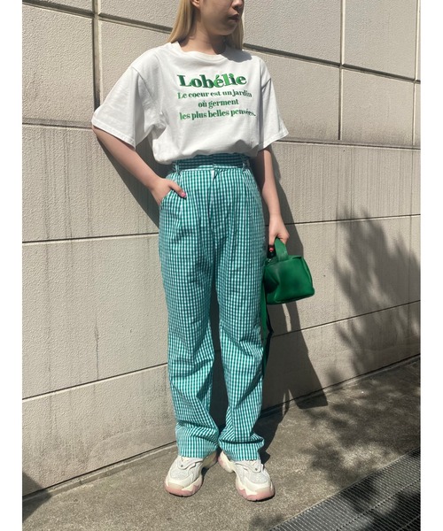 WC（ダブル シー）の「ロゴデザイン刺繍T（Tシャツ/カットソー・レディース・ブラック/ライトパープル/グリーン/ピンク・FREE）」の9枚目の写真