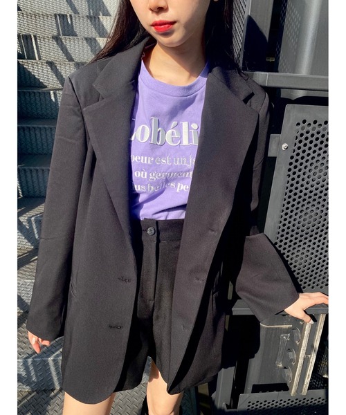 WC（ダブル シー）の「ロゴデザイン刺繍T（Tシャツ/カットソー・レディース・ブラック/ライトパープル/グリーン/ピンク・FREE）」の14枚目の写真