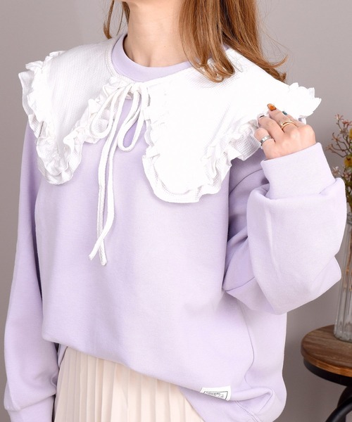 レディース ワッフルフリル付け襟（付け襟）｜DAY CLOSET（デイ