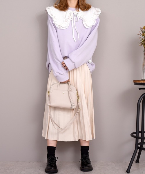 レディース ワッフルフリル付け襟（付け襟）｜DAY CLOSET（デイ