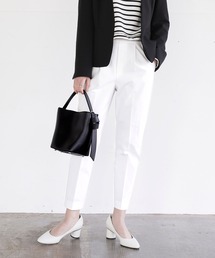 WHITE JOOLA | 【手洗いできる♪】PrimeFle日本製生地使用・紫外線防止&撥水&接触冷感&ストレッチ!多機能テーパードカラーパンツ(その他パンツ)