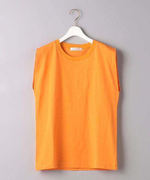 AEWEN MATOPH(イウエン マトフ)の「<AEWEN MATOPH(イウエン マトフ)>コットン ノースリーブカットソー(Tシャツ/カットソー・レディース・オレンジ/ホワイト/ブラック・FREE)」の21枚目の写真