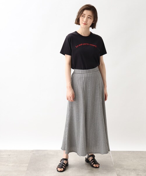 grove(グローブ)の「grove×Something メッセージロゴTシャツ(Tシャツ/カットソー・レディース・ブラック/レッド系1/アイボリー・03/02)」の12枚目の写真