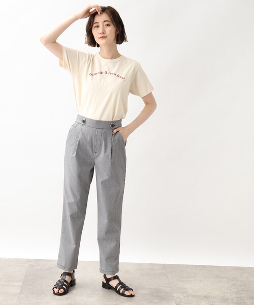 grove(グローブ)の「grove×Something メッセージロゴTシャツ(Tシャツ/カットソー・レディース・ブラック/レッド系1/アイボリー・03/02)」の18枚目の写真