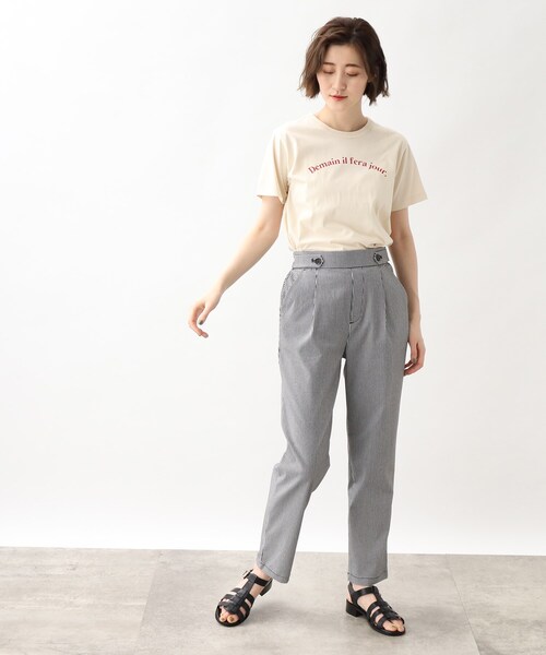 grove(グローブ)の「grove×Something メッセージロゴTシャツ(Tシャツ/カットソー・レディース・ブラック/レッド系1/アイボリー・03/02)」の19枚目の写真