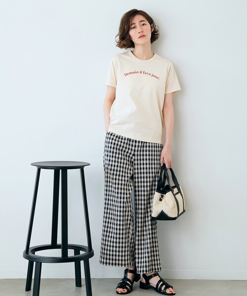 grove(グローブ)の「grove×Something メッセージロゴTシャツ(Tシャツ/カットソー・レディース・ブラック/レッド系1/アイボリー・03/02)」の20枚目の写真