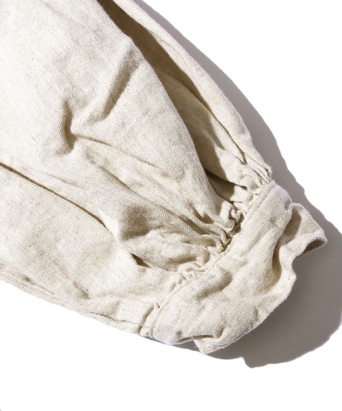 orSlow（オアスロウ）の「orSlow/オアスロウ COTTON LINEN SMOCK DRESS KINARI コットンリネンワンピース（ワンピース・レディース・キナリ・FREE）」の5枚目の写真