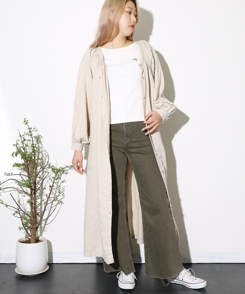 orSlow（オアスロウ）の「orSlow/オアスロウ COTTON LINEN SMOCK DRESS KINARI コットンリネンワンピース（ワンピース・レディース・キナリ・FREE）」の16枚目の写真