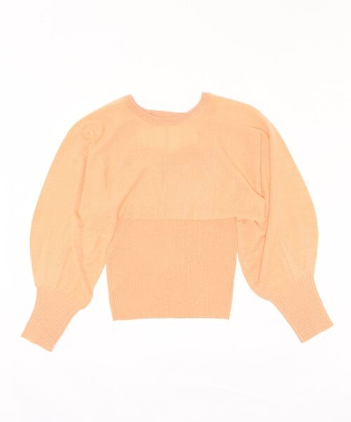 archives（アルシーヴ）の「テープヤーンボレロ＋ニットキャミソールアンサンブル（アンサンブル・レディース・ブラック/オレンジ/ブルー/アイボリー・FREE）」の9枚目の写真