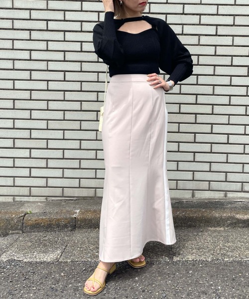 archives（アルシーヴ）の「テープヤーンボレロ＋ニットキャミソールアンサンブル（アンサンブル・レディース・ブラック/オレンジ/ブルー/アイボリー・FREE）」の19枚目の写真