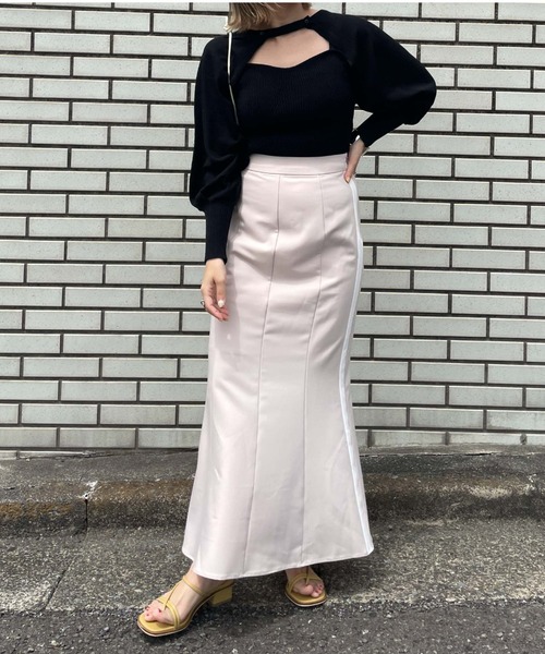 archives（アルシーヴ）の「テープヤーンボレロ＋ニットキャミソールアンサンブル（アンサンブル・レディース・ブラック/オレンジ/ブルー/アイボリー・FREE）」の14枚目の写真