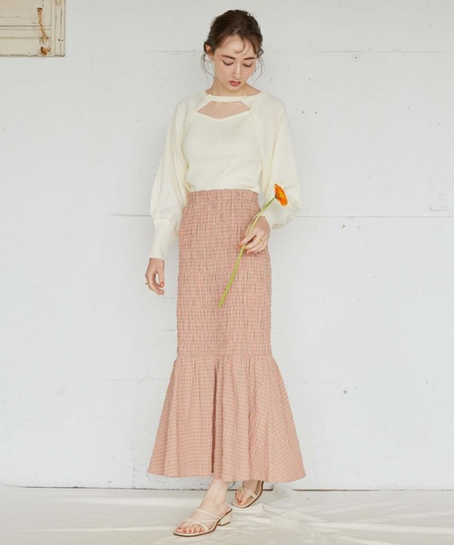 archives（アルシーヴ）の「テープヤーンボレロ＋ニットキャミソールアンサンブル（アンサンブル・レディース・ブラック/オレンジ/ブルー/アイボリー・FREE）」の10枚目の写真