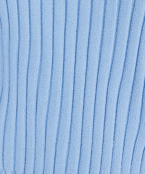 DOUBLE STANDARD CLOTHING(ダブルスタンダードクロージング)の「ビジューボタン付ノースリーブリブニット(ニット/セーター・レディース・オフホワイト/サックスブルー/ピンク・FREE)」の12枚目の写真
