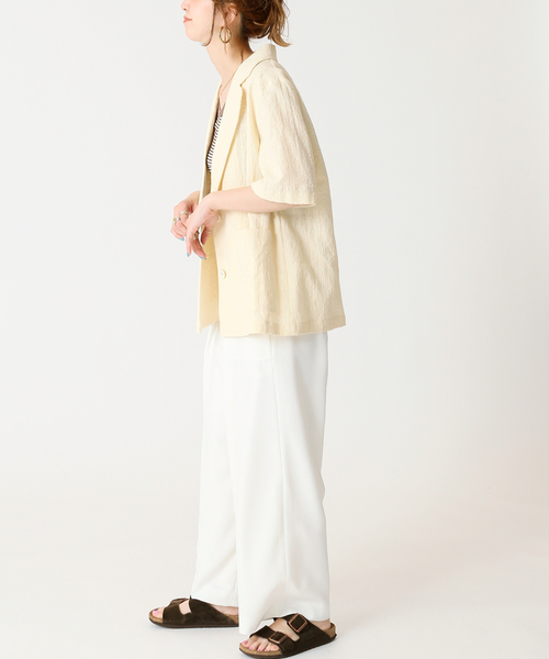 BCSTOCKベーセーストック★半袖ジャケット★Fベージュ BCSTOCKベーセーストック☆半袖ジャケット☆Fベージュ - メルカリ