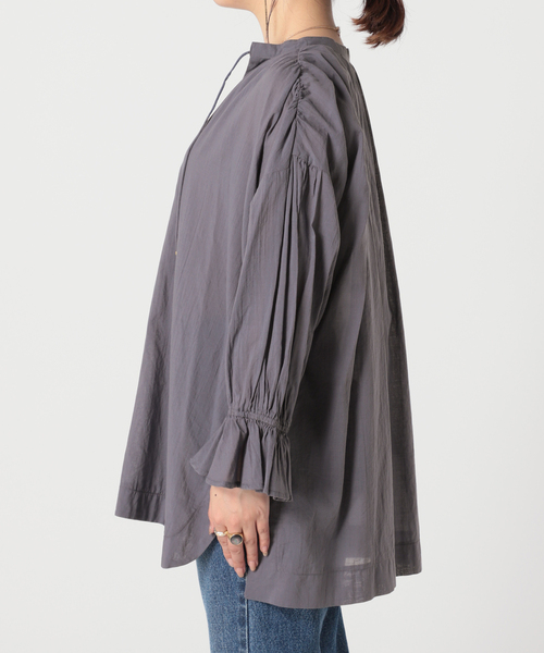 B.C STOCK（ベーセーストック）の「キャンディースリーブスキッパーシャツ（シャツ/ブラウス・レディース・ホワイト/ブラック/グレー/グリーン・FREE）」の22枚目の写真