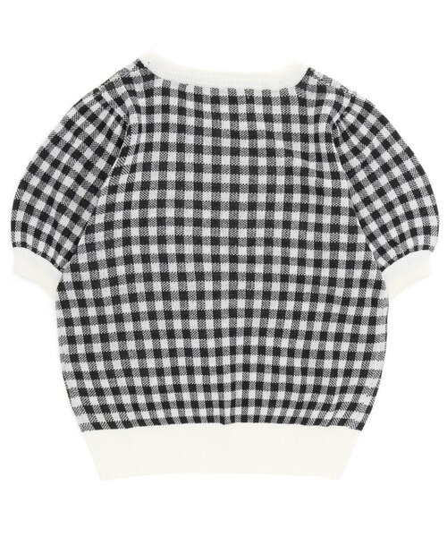 algy(アルジー)の「ギンガムサマーニットT(ニット/セーター・キッズ・ブラック/サックスブルー/ラベンダー・SMALL/MEDIUM/X-SMALL/XX-SMALL)」の9枚目の写真