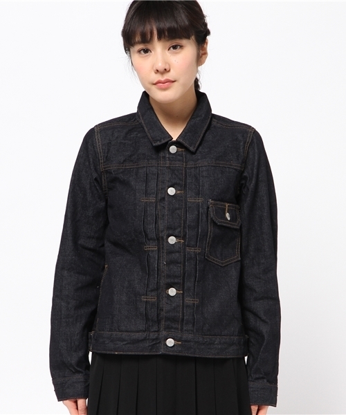CIAOPANIC（チャオパニック）の「【Ciaopanic】Gジャン（デニムジャケット・レディース・ダークブルー/インディゴブルー・FREE）」の3枚目の写真