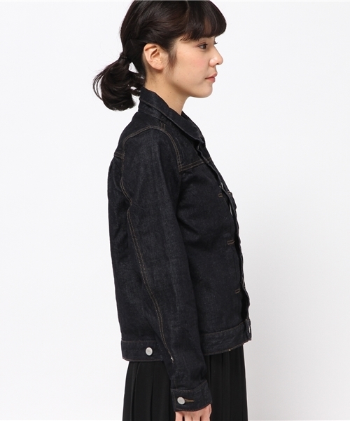 CIAOPANIC（チャオパニック）の「【Ciaopanic】Gジャン（デニムジャケット・レディース・ダークブルー/インディゴブルー・FREE）」の4枚目の写真