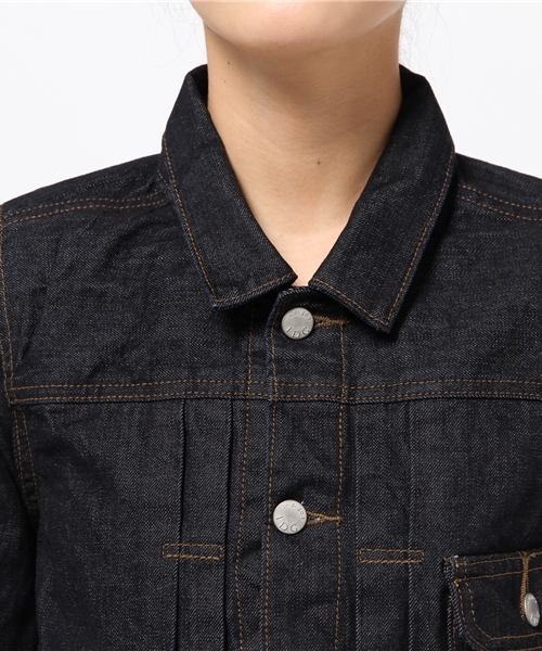 CIAOPANIC（チャオパニック）の「【Ciaopanic】Gジャン（デニムジャケット・レディース・ダークブルー/インディゴブルー・FREE）」の6枚目の写真