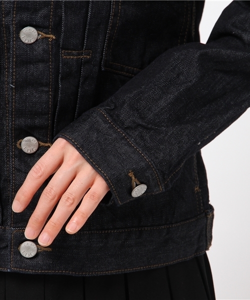 CIAOPANIC（チャオパニック）の「【Ciaopanic】Gジャン（デニムジャケット・レディース・ダークブルー/インディゴブルー・FREE）」の7枚目の写真