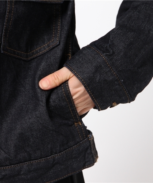 CIAOPANIC（チャオパニック）の「【Ciaopanic】Gジャン（デニムジャケット・レディース・ダークブルー/インディゴブルー・FREE）」の8枚目の写真