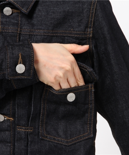 CIAOPANIC（チャオパニック）の「【Ciaopanic】Gジャン（デニムジャケット・レディース・ダークブルー/インディゴブルー・FREE）」の9枚目の写真