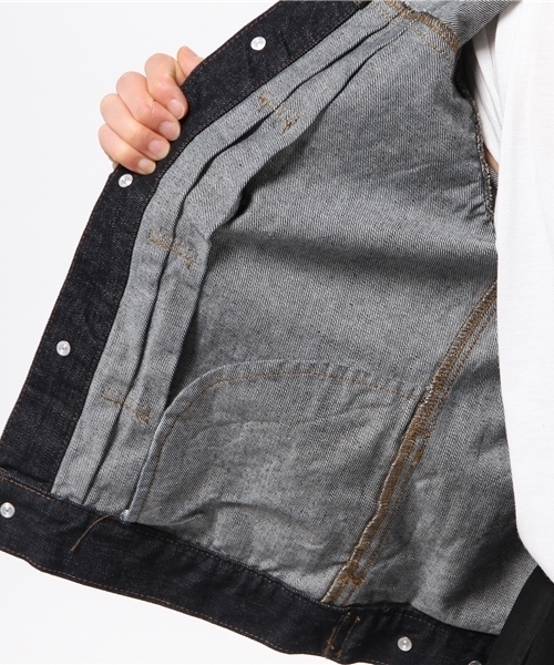 CIAOPANIC（チャオパニック）の「【Ciaopanic】Gジャン（デニムジャケット・レディース・ダークブルー/インディゴブルー・FREE）」の11枚目の写真