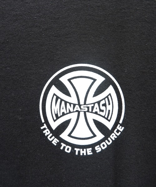 MANASTASH（マナスタッシュ）の「【直営店限定】MANASTASH/マナスタッシュ　BAR CROSS TEE バークロスティー　Tシャツ（Tシャツ/カットソー・メンズ・ホワイト/ブラック・MEDIUM/LARGE/X-LARGE）」の7枚目の写真