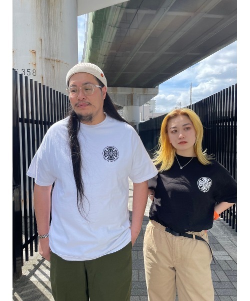 MANASTASH（マナスタッシュ）の「【直営店限定】MANASTASH/マナスタッシュ　BAR CROSS TEE バークロスティー　Tシャツ（Tシャツ/カットソー・メンズ・ホワイト/ブラック・MEDIUM/LARGE/X-LARGE）」の15枚目の写真